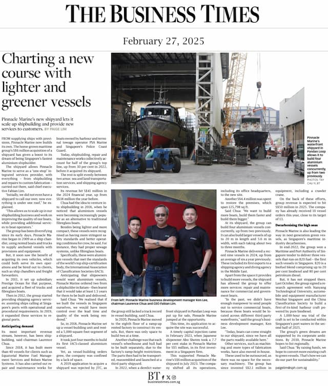 Charting a new course with lighter and greener vessels