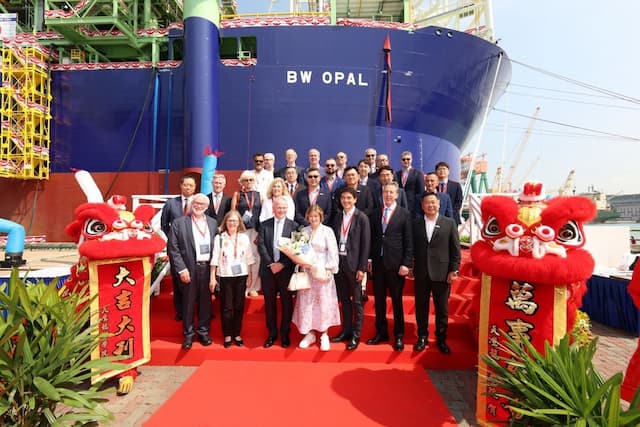 Successful Naming Ceremony of BW Opal, a vessel completed by Seatrium
