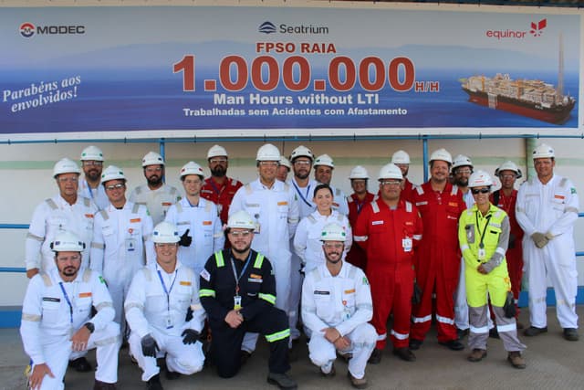 Commemorating 1 million hours without LTI at the Raia project!