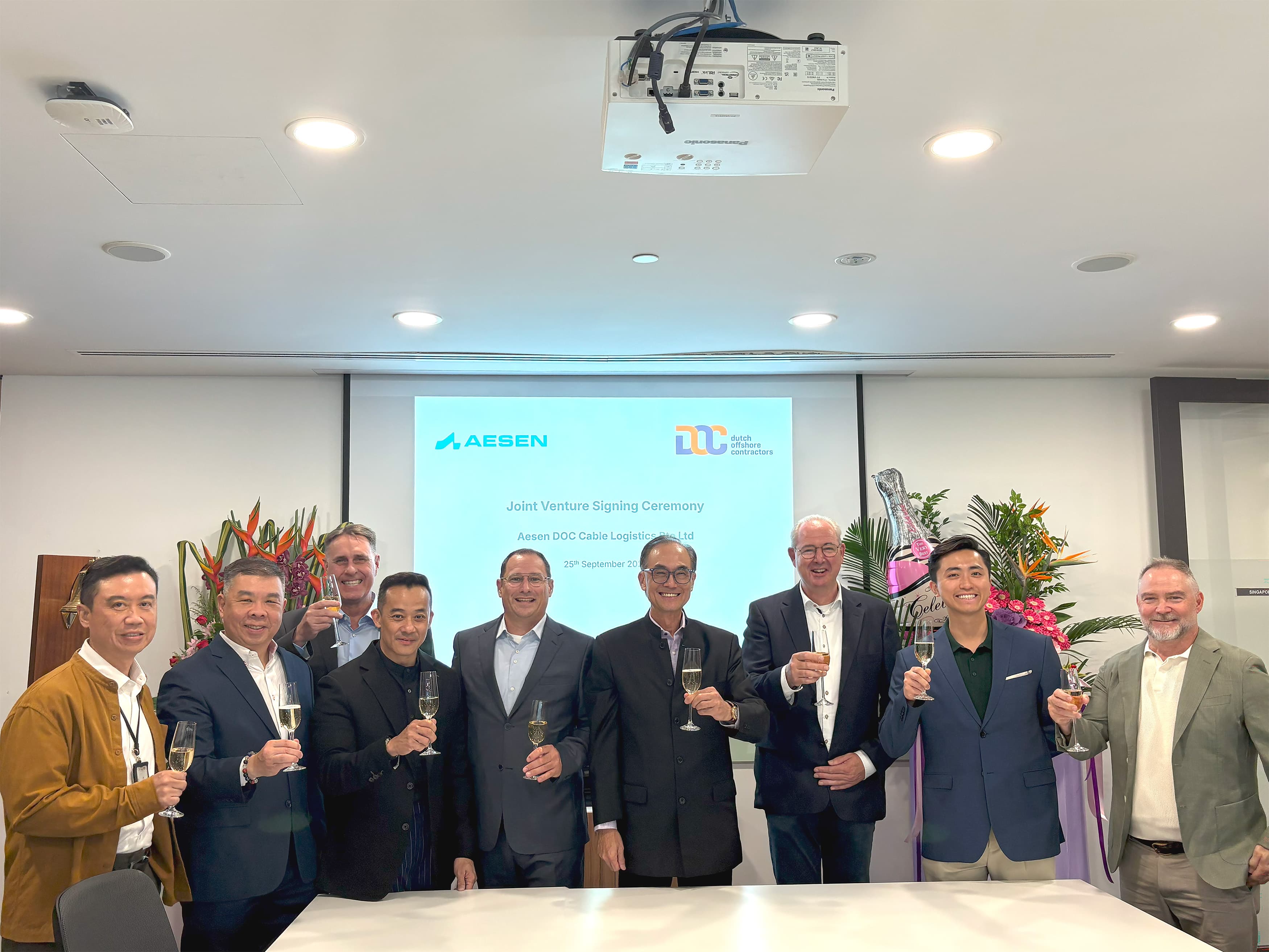 Aesen and DOC launch JV in Singapore to deliver subsea cable logistics solutions