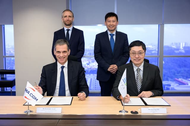 MPA and CMA CGM bolster collaboration on sustainable shipping